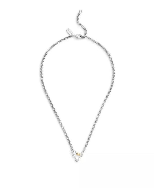 Two-Tone Signature Carabiner Rexy Pendant Necklace