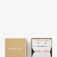 Precious Metal-Plated Brass Pavé Logo Engraved Jewelry Gift Set