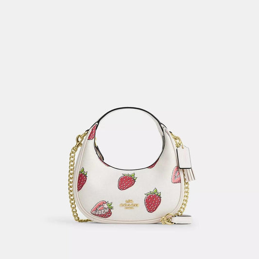 Carmen Mini Crossbody Bag With Strawberry Print