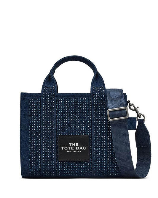 The Crystal Denim Small Tote Bag