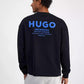 Men's Naviu Relaxed Fit Long Sleeve Crewneck Logo Sweatshirt