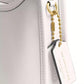 Small Glovetanned Leather Curve Zip Bag