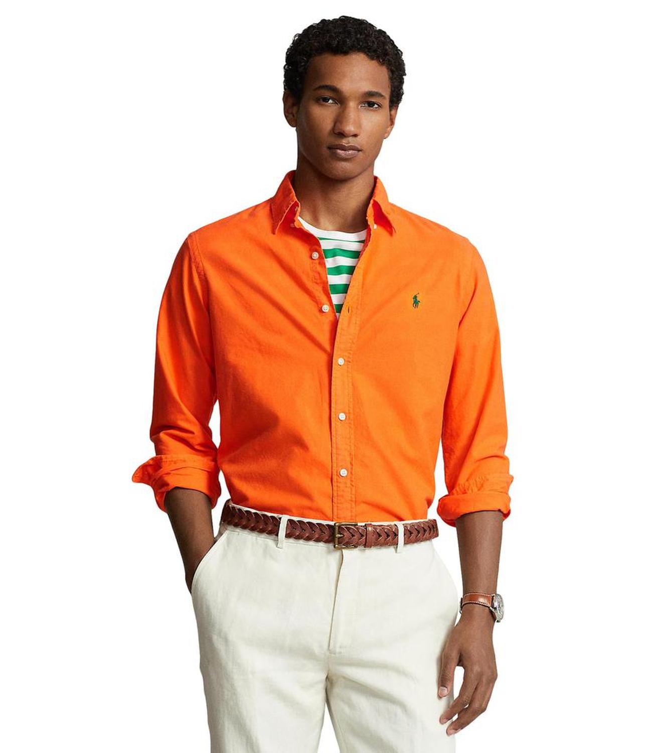 Classic Fit Garment-Dyed Oxford Shirt