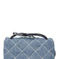 Marc Jacobs The Quilted Denim Mini Dual Quilted Shoulder Bag