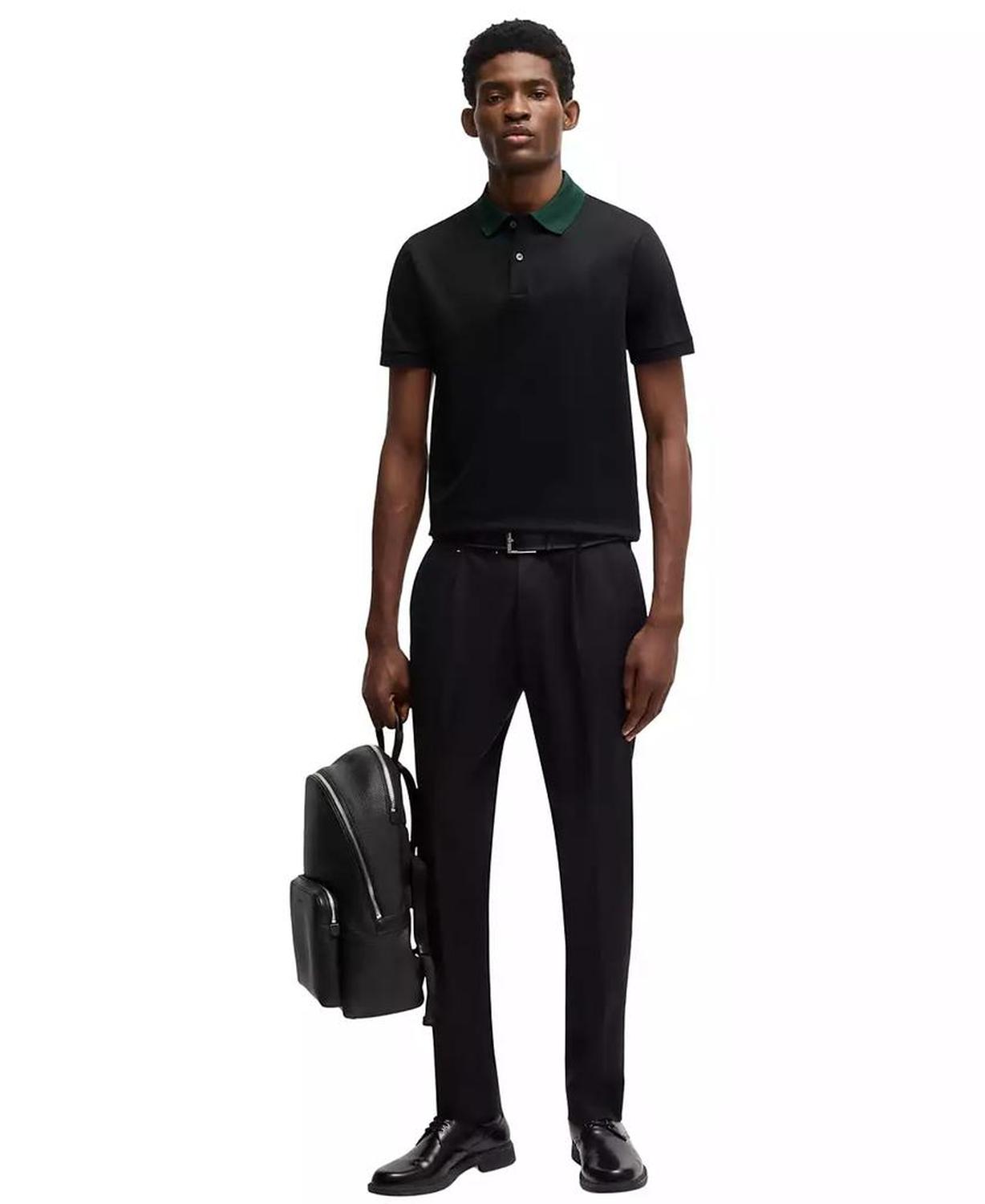 Men’s Mercerized-Cotton Slim-Fit Polo