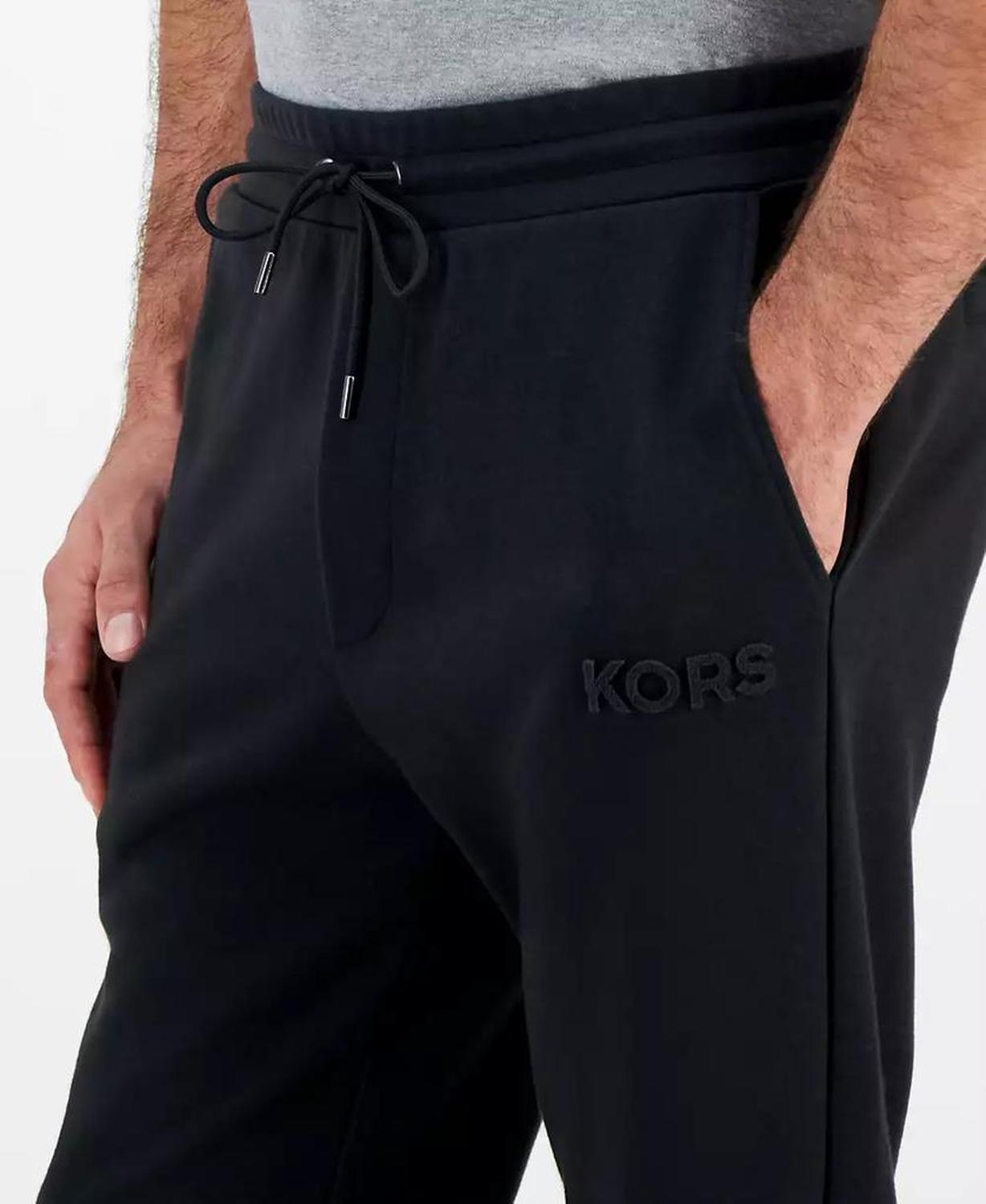 Men's Textured-Logo Jogger Pants