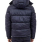 Men's Heavyweight Metallic Finish Hooded Puffer Jacket