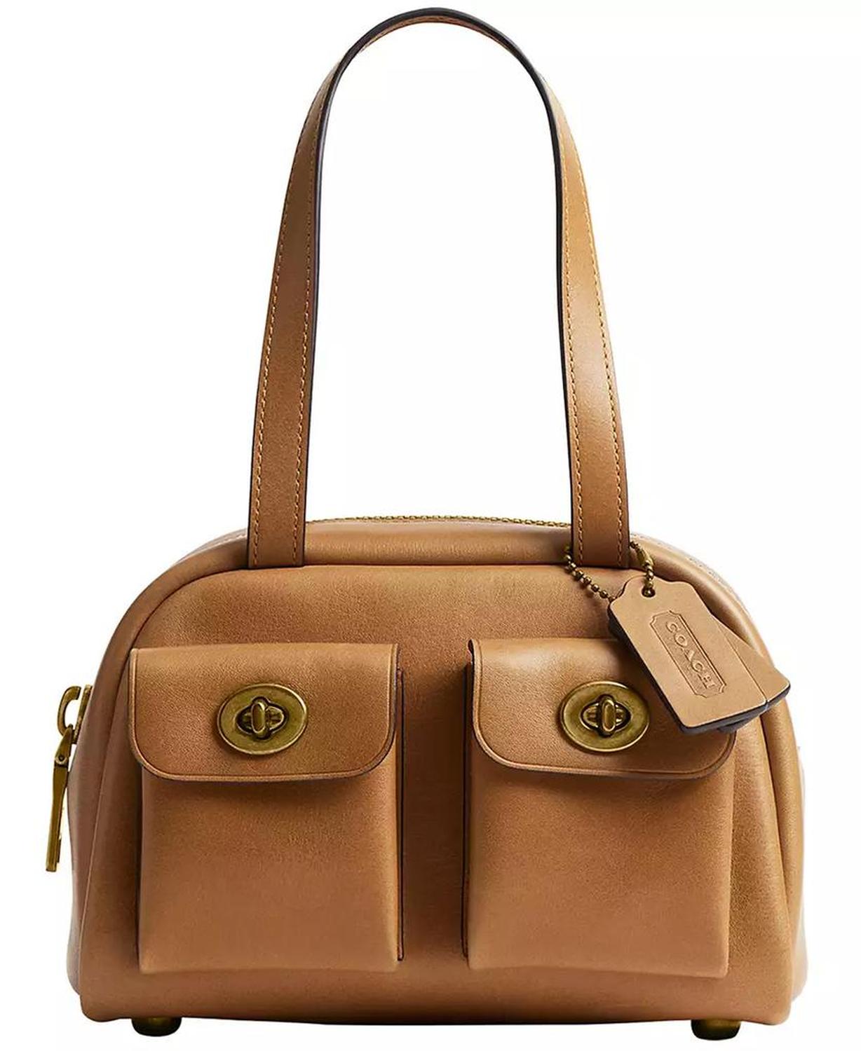 Originals Twin Turnlock Small Waxed Leather Shoulder Bag 20