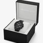 Limited-Edition Oversized Sage Pavé Black-Tone Watch