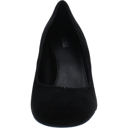 Womens Suede Slip-On Pumps