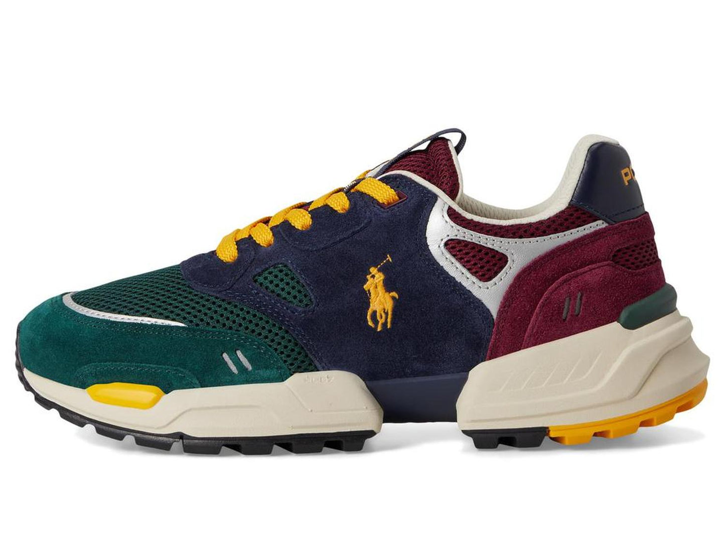 Suede Mesh-Polo Jgr Pp-Sneakers-Low Top Lace