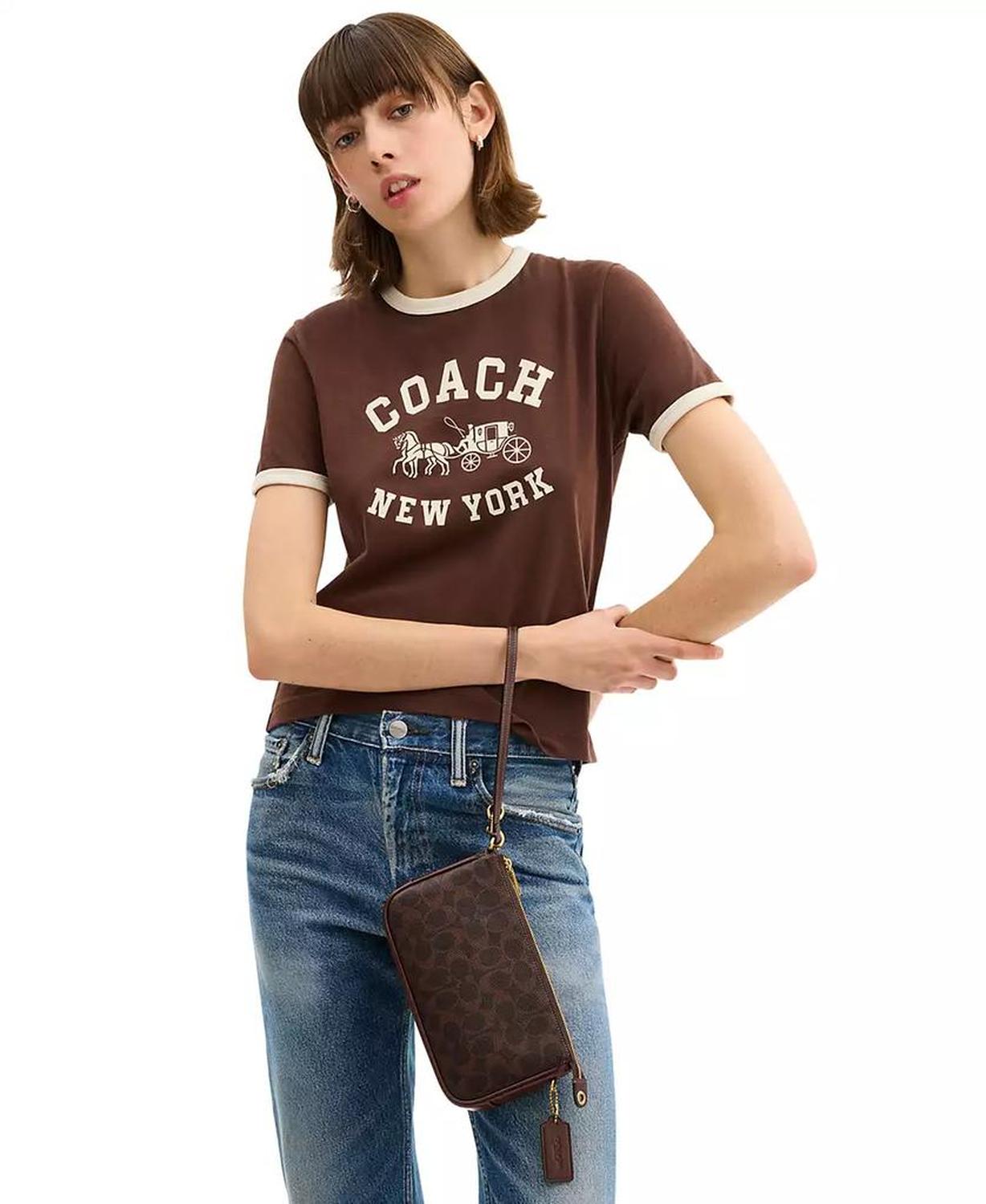 Women's Signature Plaza Small Shoulder Bag