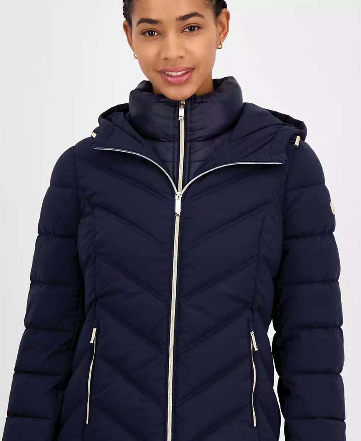 Women's Hooded Bibbed Packable Puffer Coat