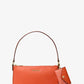 Vincent Medium Saffiano Leather Pochette with Signature Logo Card Case