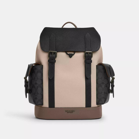 Coach Outlet Hudson Backpack In Colorblock With Signature Canvas