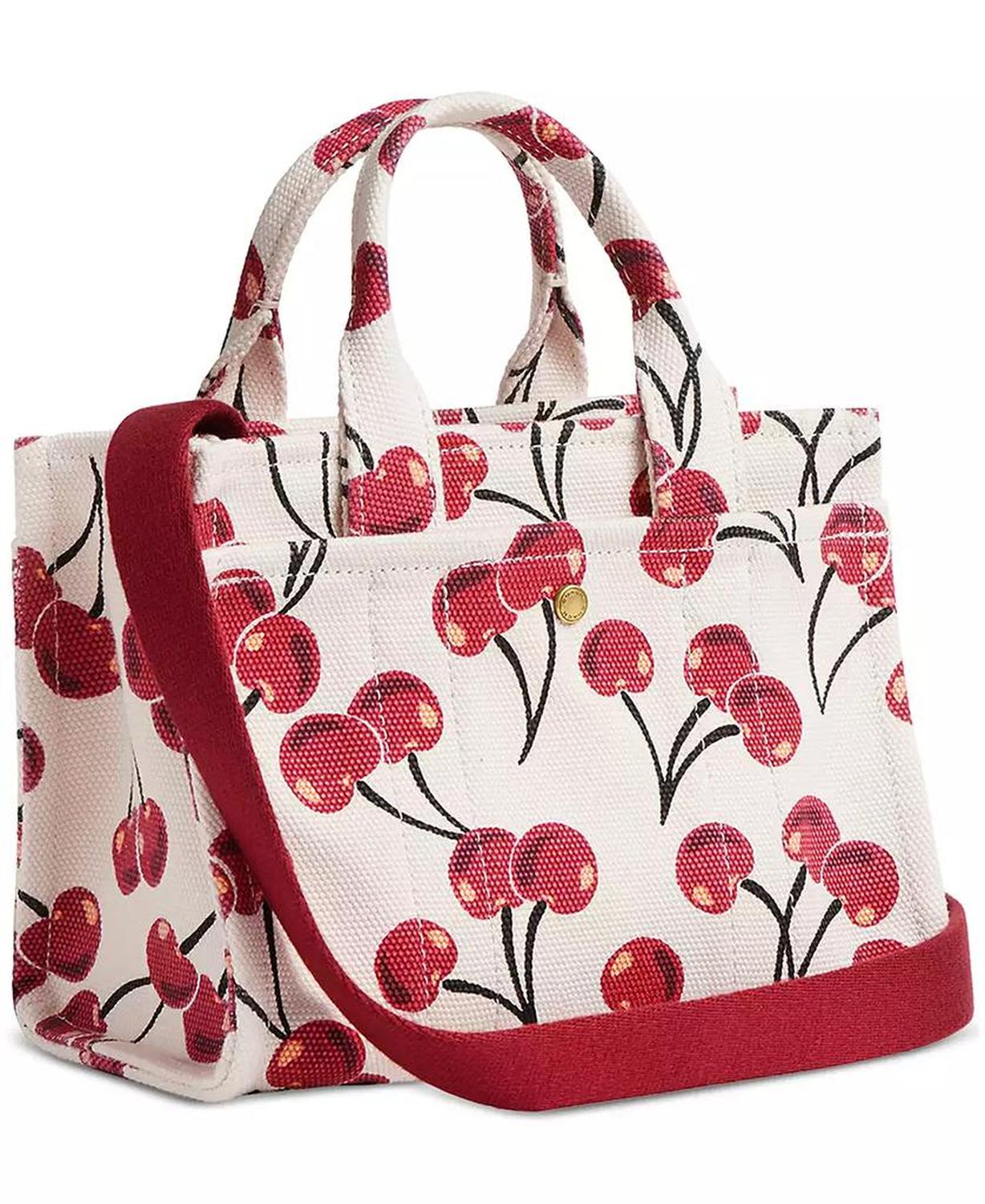 Cargo Cherry Print Canvas Tote Bag 20