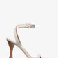 Bianca Crocodile Embossed Leather Sandal