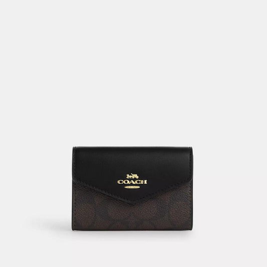 Flap Card Case In Signature Canvas