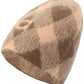 Women's Argyle Knit Beanie Hat