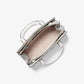 Sheila Small Studded Patchwork and Signature Logo Satchel