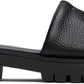 Black 'The Lug Sole Slide' Sandals