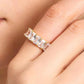 Gold-Tone Baguette Cubic Zirconia Eternity Band Ring