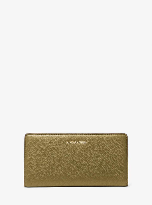 Bryant Large Pebbled Leather Snap-Front Wallet