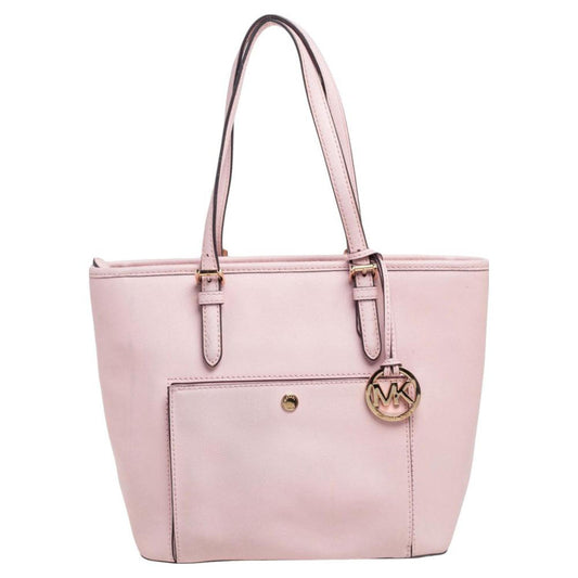 Michael Michael Kors Leather Jet Set Snap Pocket Tote