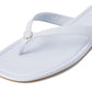 Spade Flower Smooth Leather Flip Flop