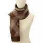 Argyle Knit Stretch-Fit Muffler