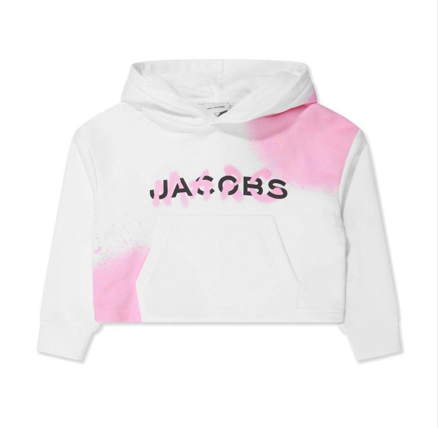 The Marc Jacobs Kids Logo Printed Cropped Hoodie