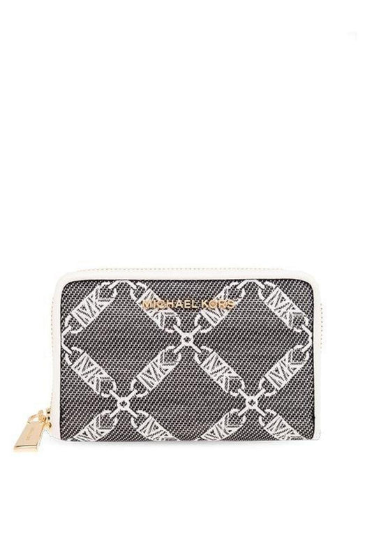 Michael Michael Kors Monogram Pattern Zipped Wallet