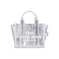 The Small Metallic Leather' Tote Bag – Silver