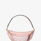 Hollis Medium 2-in-1 Pebbled Leather and Logo Jacquard Shoulder Bag