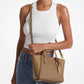 Taryn Small Signature Logo and Leather Convertible Crossbody Bag