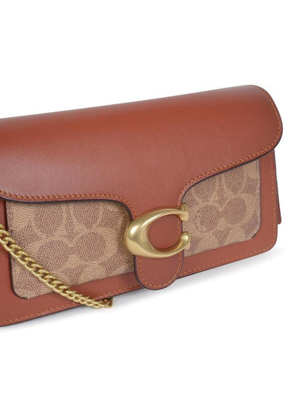Coach Tabby Signature Chain Clutch Bag