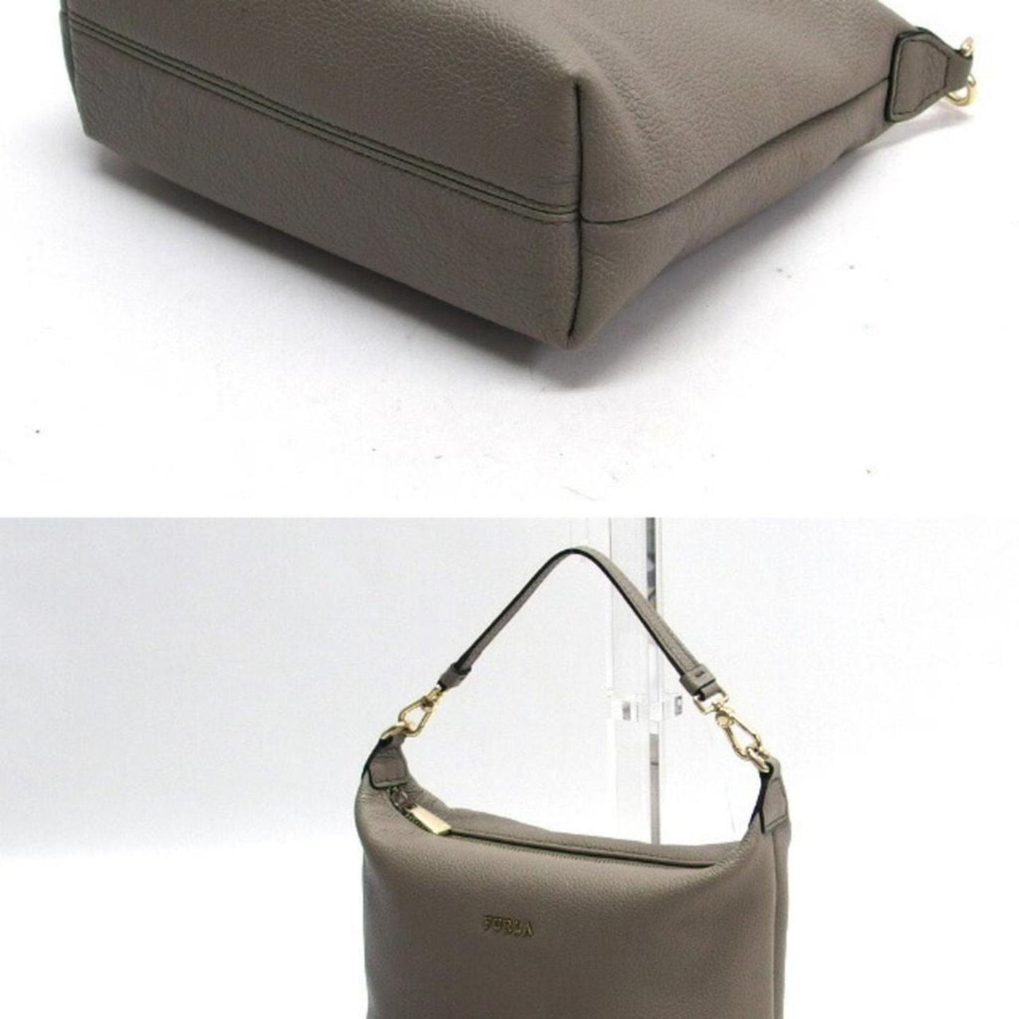Leather Handbag Shoulder Bag (Pre-Owned)
