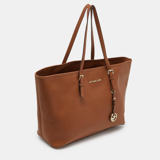 Michael Michael Kors Leather Jet Set  Shopper Tote