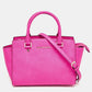 Michael Kors Magenta Saffiano Leather Medium Selma Tote