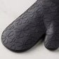 Spade Flower Soft Silicone Oven Mitt Set, 7" x 13"