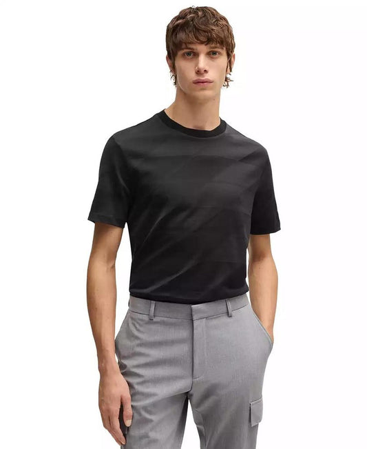 Men's Two-Tone Jacquard T-Shirt