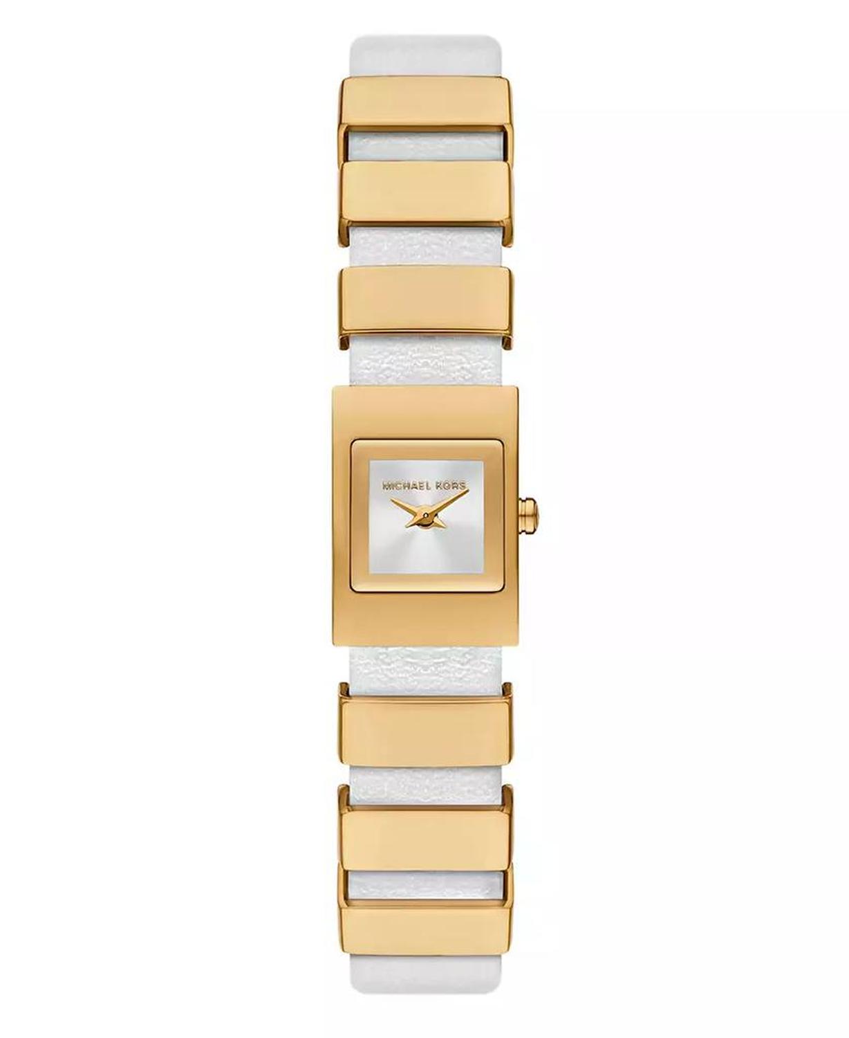 Women's Darrington Two-Hand White Leather Watch, 14mm