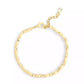 Gold Beveled Signature C Link Bracelet