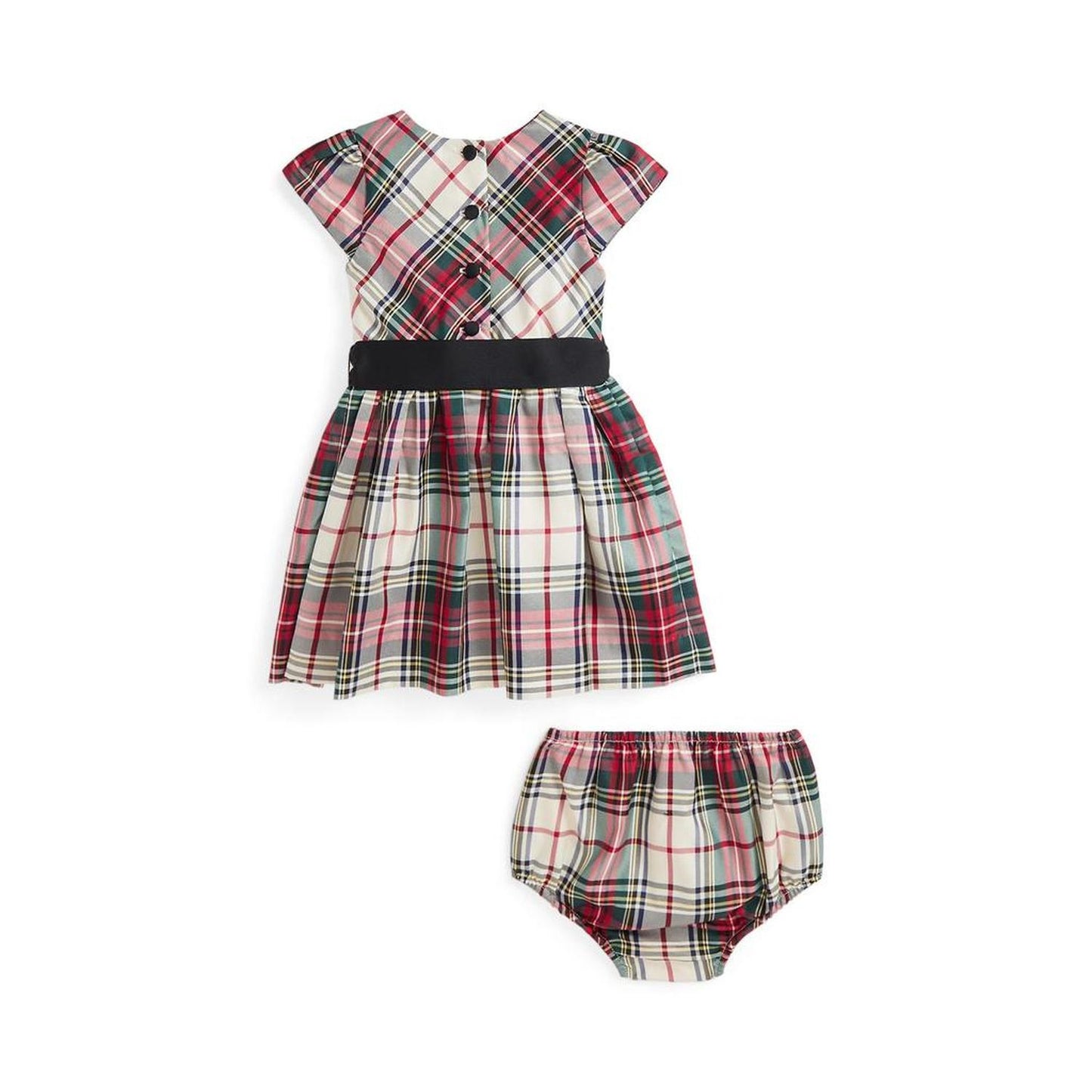 Plaid Twill Dress & Bloomer (Infant)