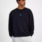 Men's Naviu Relaxed Fit Long Sleeve Crewneck Logo Sweatshirt