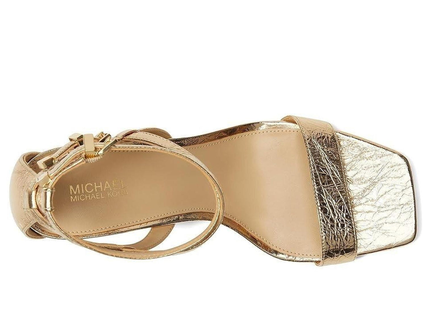 Darrington Sandals Women's Gold Leather Kitten Heel Strappy VER640