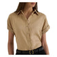 Petite Linen Short-Sleeve Shirt