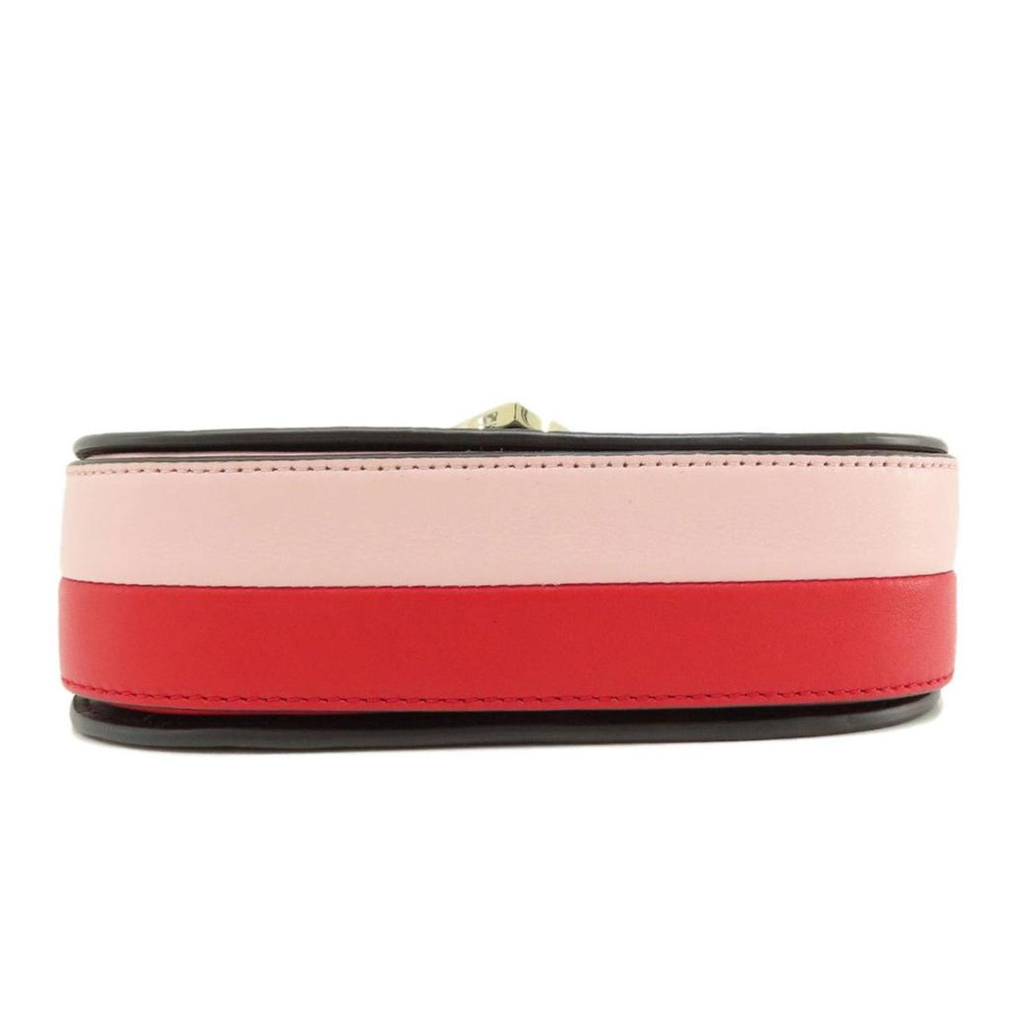pink  Color Leather Shoulder Bag (Pre-Owned)