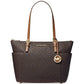 Jet Set Womens Coated Canvas Shoulder East West Handbag