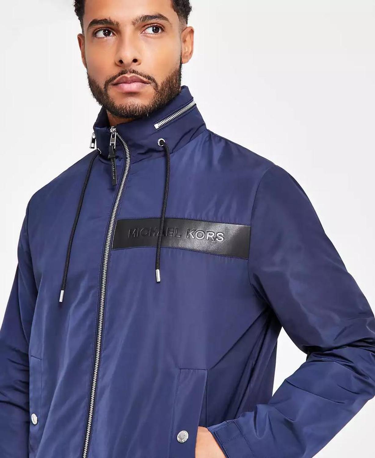 Men's Hooded Lightweight Windbreaker Jacket